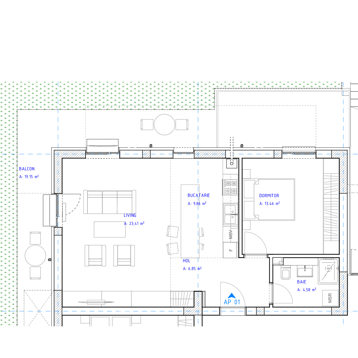 Apartament 1 - 2 camere