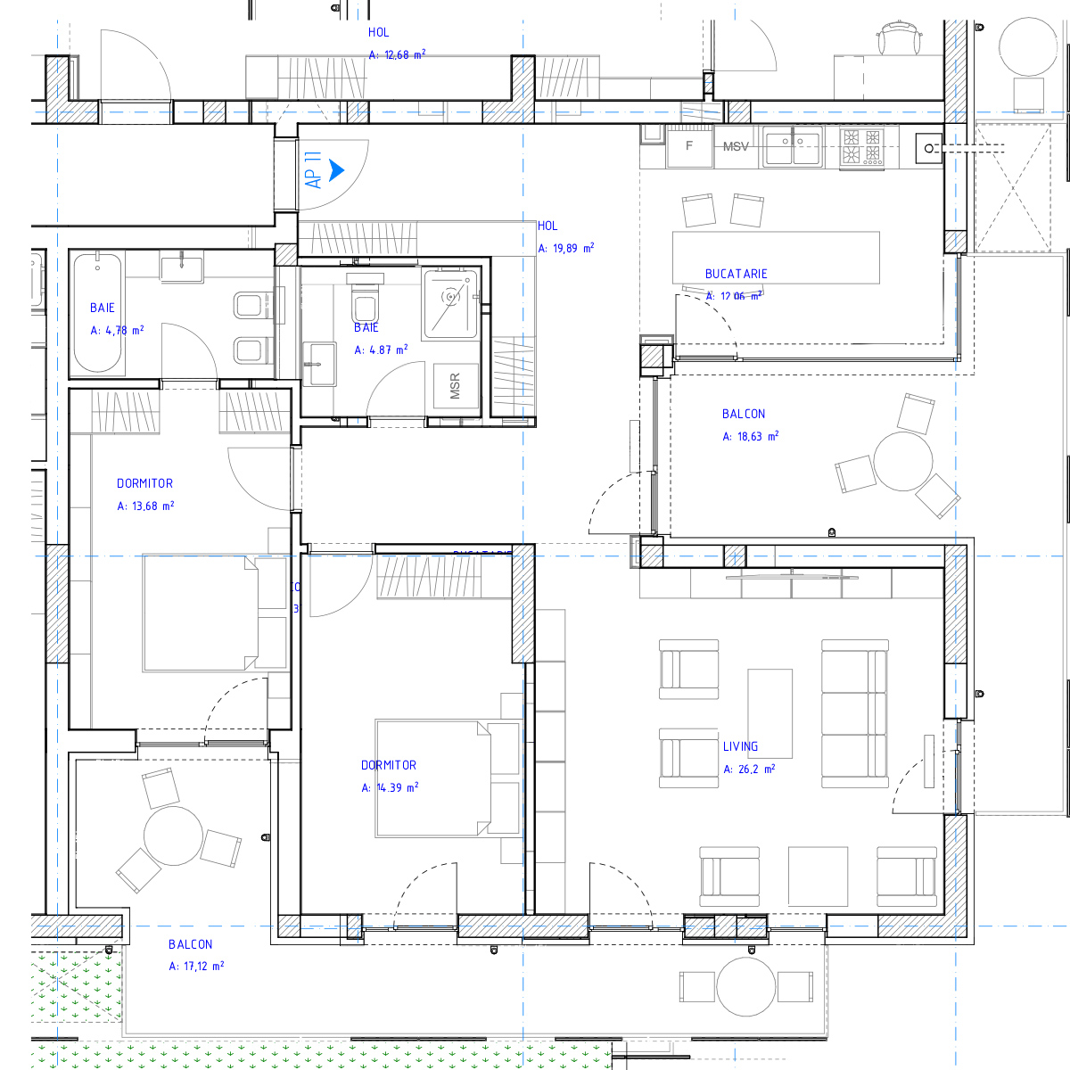 Apartament 11, 3 camere