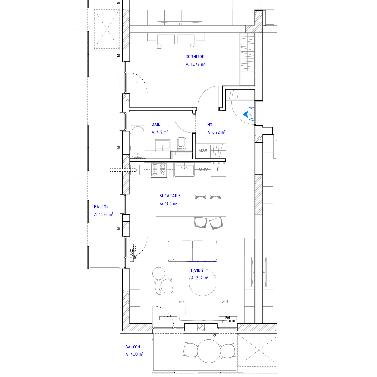 Apartament 14 - 2 camere