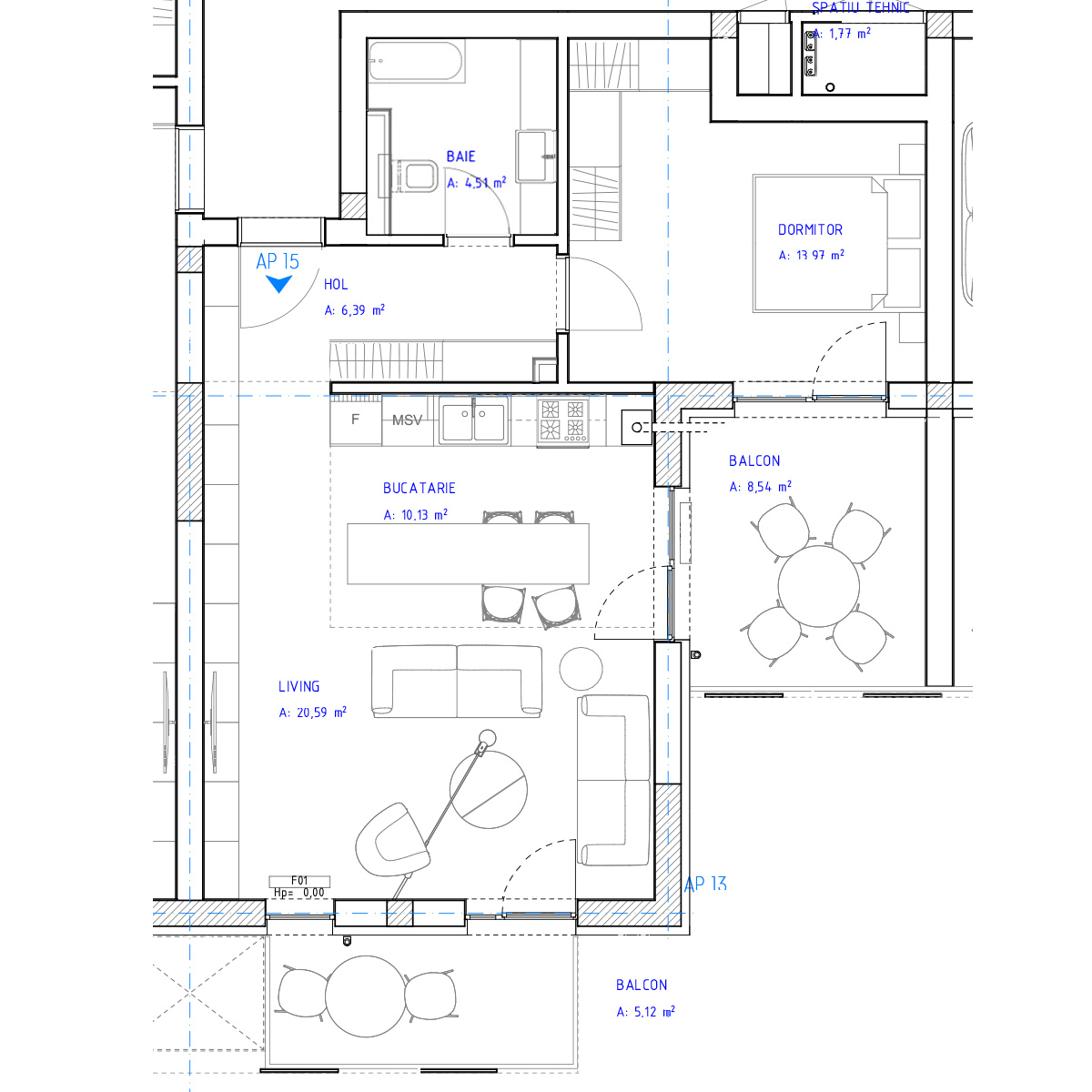 Apartament 15 - 2 camere