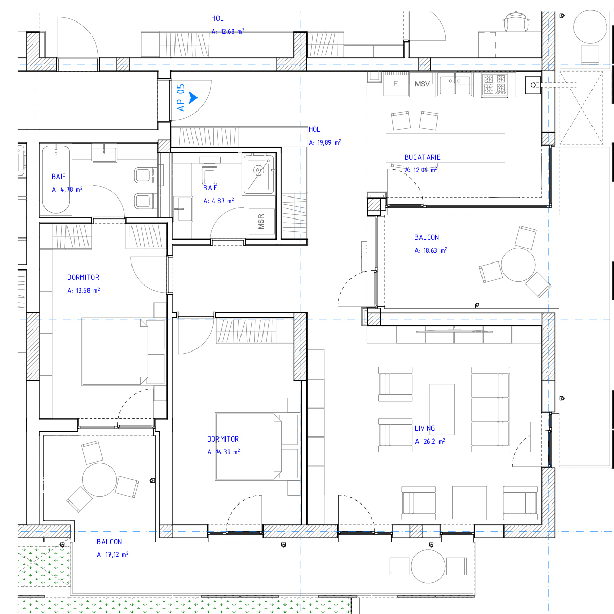 Apartament 5, 3 camere